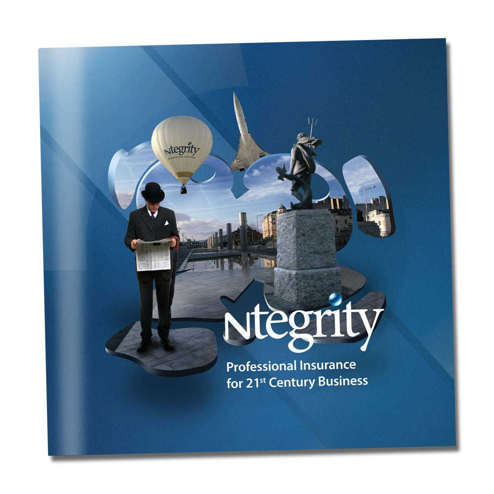 image of Ntegrity Professional Insurance 16 page square brochure cover