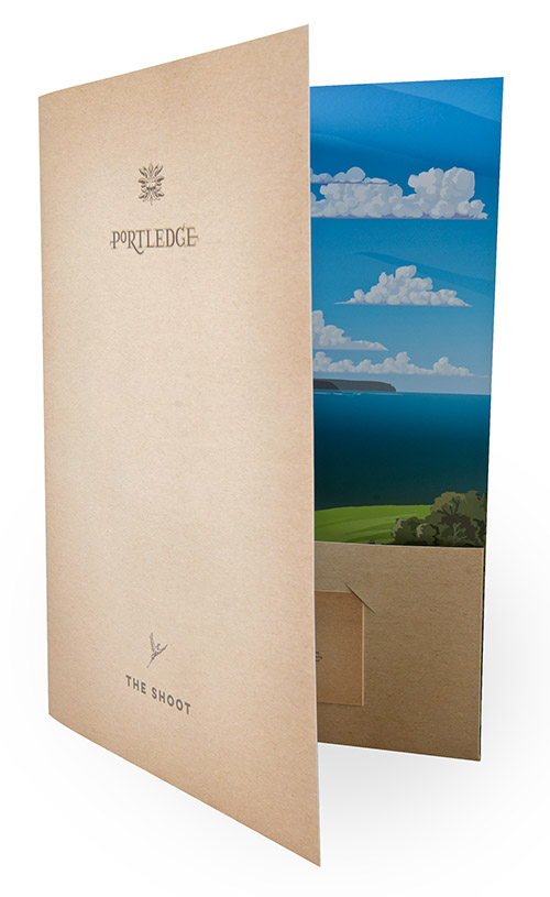 image of the Portledge folder folded