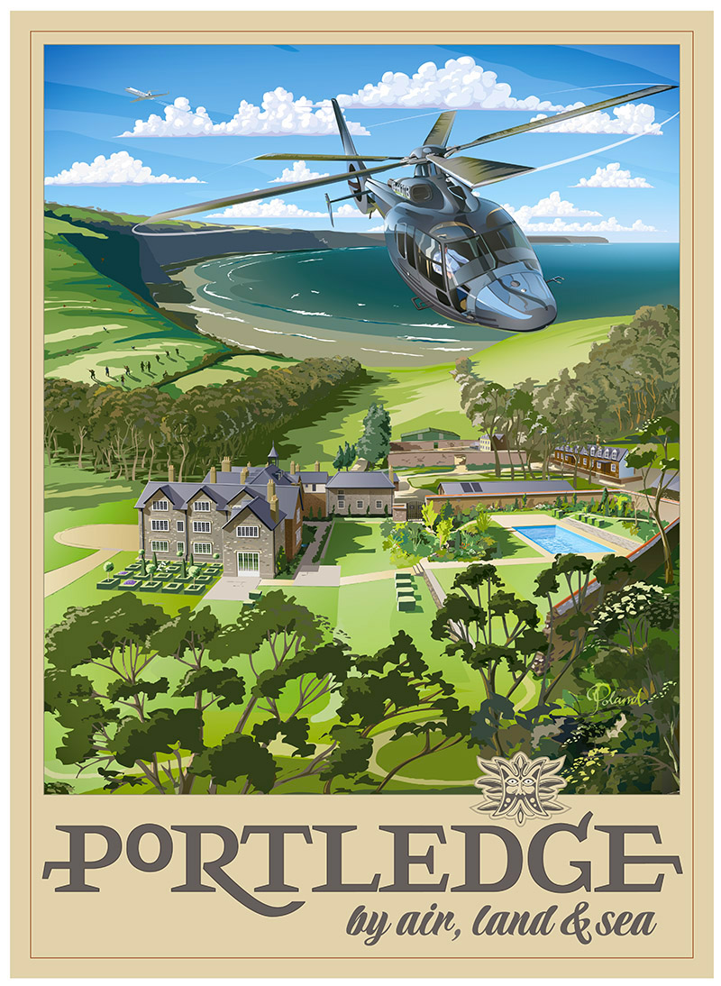 image of the Portledge by air, sea and land poster