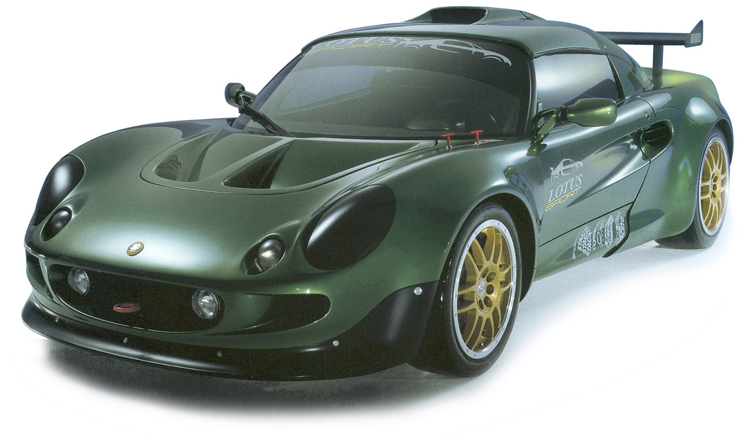 image of a Lotus Race Series Elise with Motorsport branding done by Peter Poland 1999