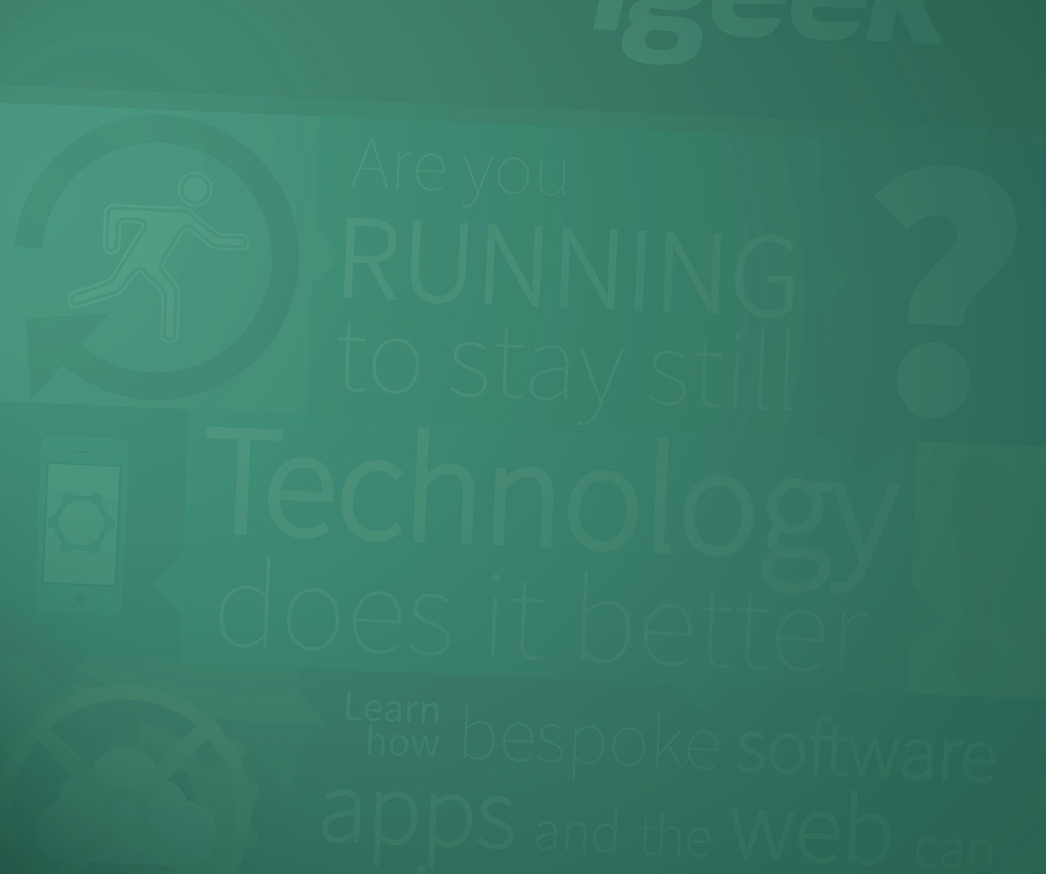 background image of an Igeek Ltd flyer